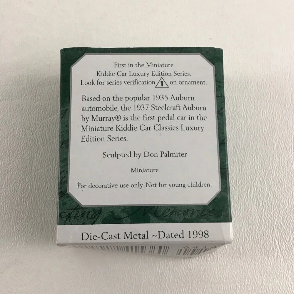 Hallmark Keepsake Mini Ornament 1937 Steelcraft Auburn Kiddie Car Luxury Edition - Picture 6 of 6